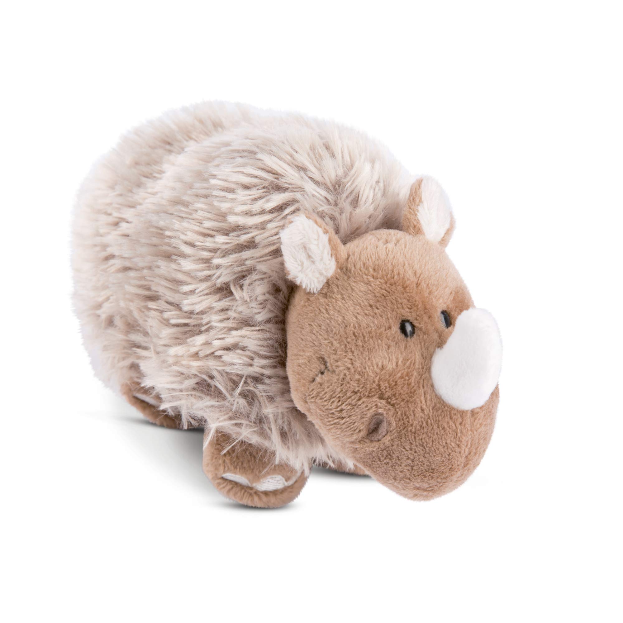 NICI 46648 Ellinor the Woolly Rhino Soft Toy 17 cm - Plush Toys for Girls, Boys and Babies - Fluffy Stuffed Animal for Playing, Cuddling and Collecting - Children’s Cuddly Toy