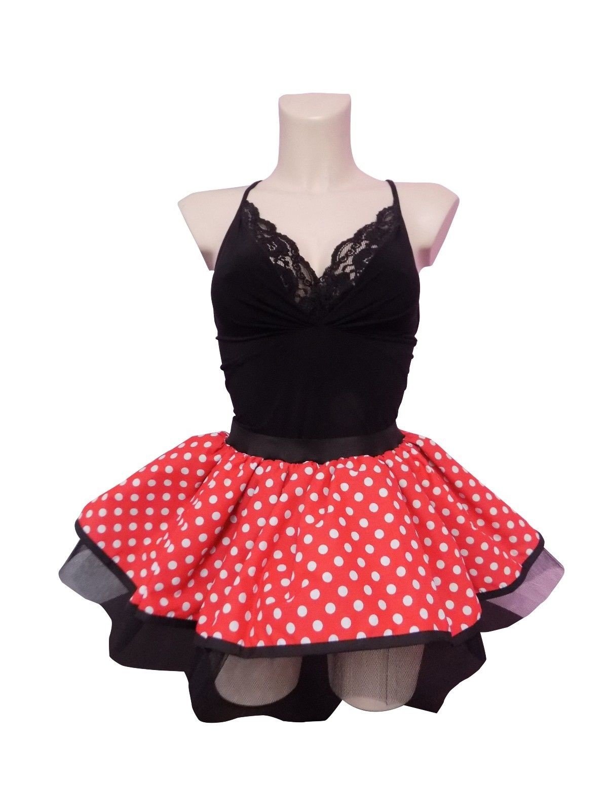 Minnie Mouse Red White Polka Dot Tutu 