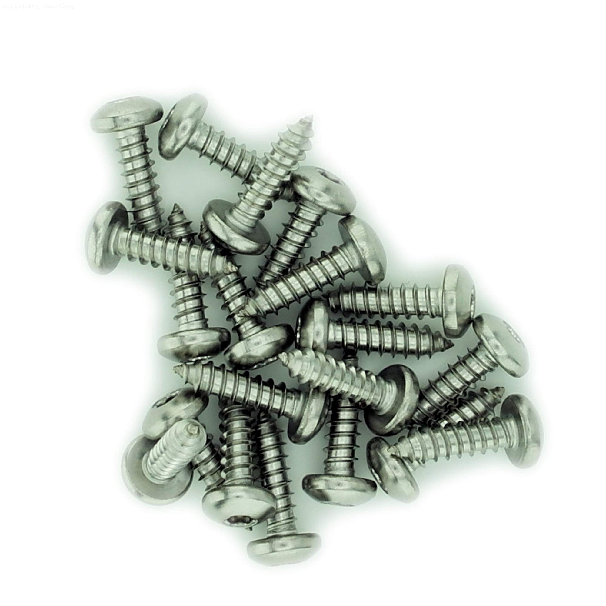No.12 x 2.175 (5.5mm x 55mm) TX Pan Self-Tapping Screw - Stainless Steel (A2) (Pack of 20) — image 1