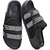 KuaiLu Mens Orthotic Sandals Comfortable Arch Support Fabric Sandal Slippers Shoes Man Casual Summer Cushion Slides Slip On Indoor Outdoor - Ultra-soft Comfort Fit Footbed