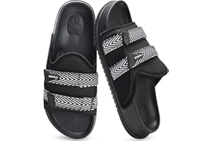 KuaiLu Mens Orthotic Sandals Comfortable Arch Support Fabric Sandal Slippers Shoes Man Casual Summer Cushion Slides Slip On Indoor Outdoor - Ultra-soft Comfort Fit Footbed