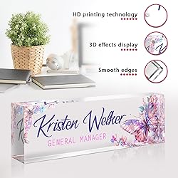Custom Office Name Plate for Desk - Desk Name Plate