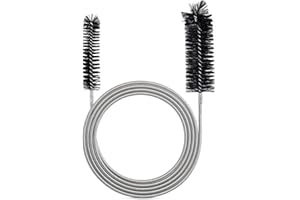 RAYTOUR Drain Brush Pipe Cleaning Brush Slim Drain Hole Cleaning Tool Hose Flexible Feeding Tube Cleaning Brush Black Color