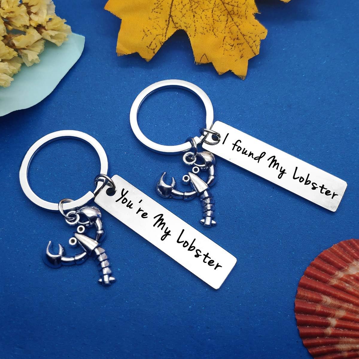 You're My Lobster Couple Keyring Lobster Keyring Gift for Boyfriend Girlfriend Best Friend Birthday Gifts Anniversary Keyring Gifts for Wife Husband Valentine's Day Gifts Keychain - Image 3