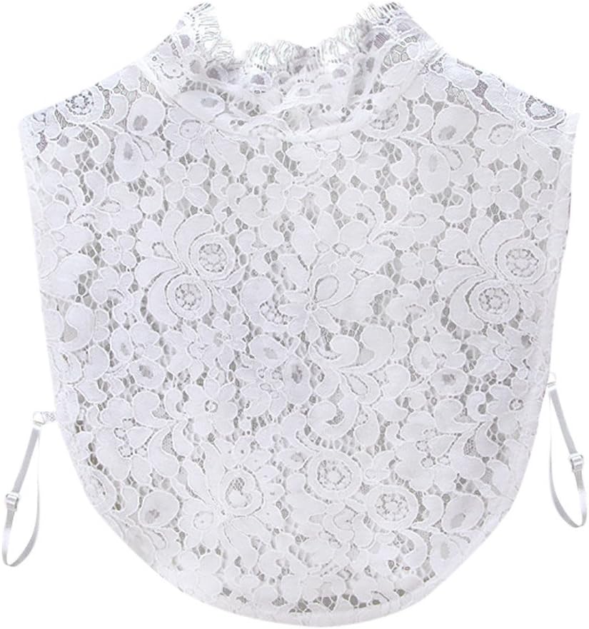 Kanpola Women's False Collar, Fashion Sleeveless Detachable Fake Half Shirt Collars Lapel Choker Blouse