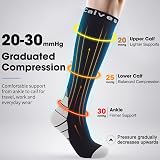 Calves Kelson 2 Pairs Compression Socks 20-30 mmHg Knee High Women Men view 2