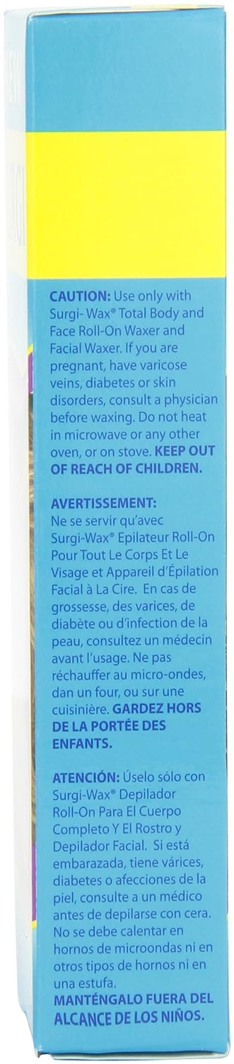 Surgi-wax Professional Salon System Small Wax Refill, 0.4-Ounce Boxes (Pack of 3)