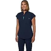 KOI Solis x Catrin Women's 2-Pocket Zipper-Neck Scrub Top