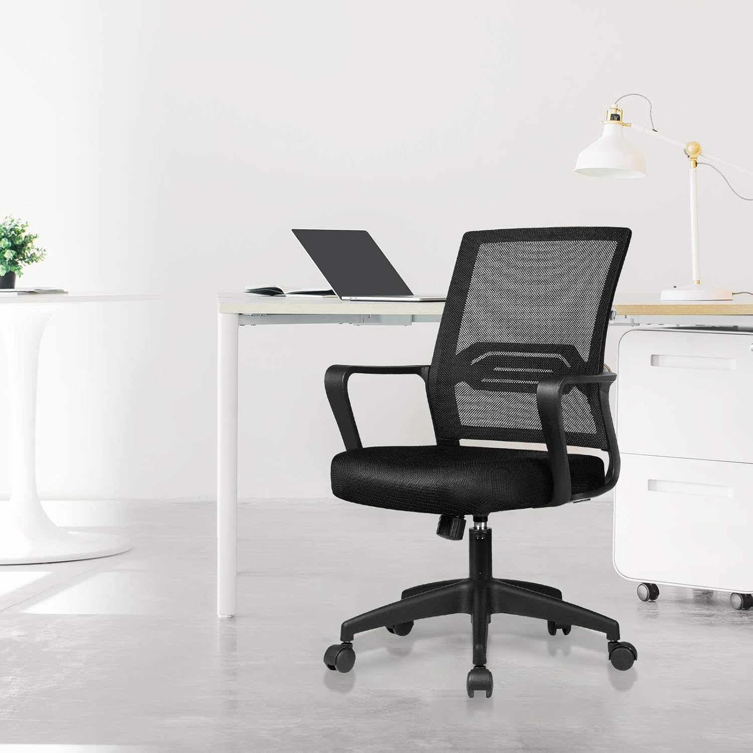 COMHOMA Office Chair Desk Ergonomic Chair with Arms Back Support Mesh