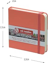 Talens Art Creation Sketchbook Coral Red 12x12 cm 140 g 80 Sheets view 3