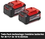 Einhell 18V 5.2Ah Twin Pack Power X-Change Batteries view 8