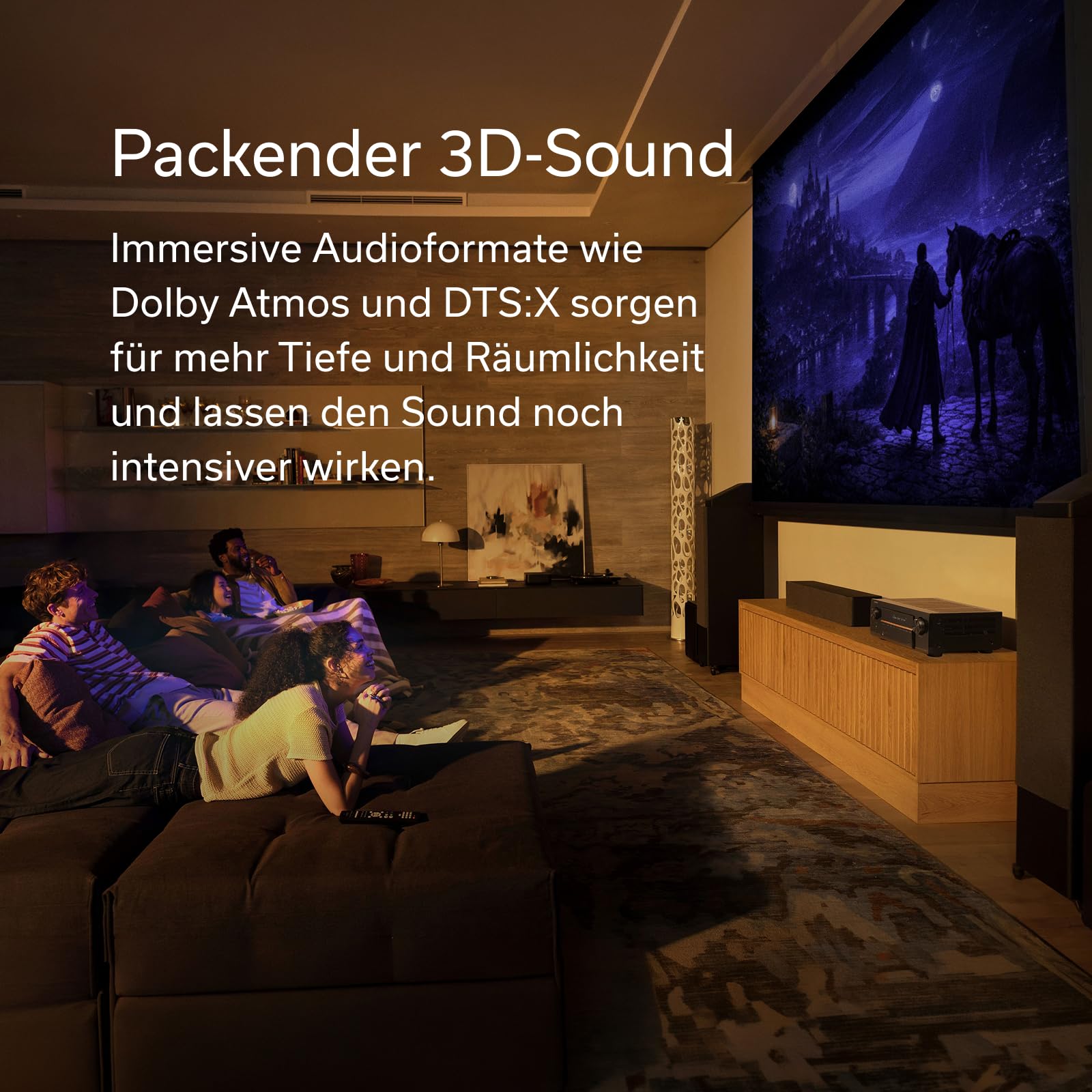 Denon AVC-X3900H 9.4-Kanal AV-Receiver, HiFi Verstärker mit Dolby Atmos, DTS:X, AURO-3D, IMAX Enhanced, 6X HDMI 2.1 (8K) Eingängen und 2 Ausgängen, Bluetooth, WLAN, AirPlay 2, HEOS Multiroom 3