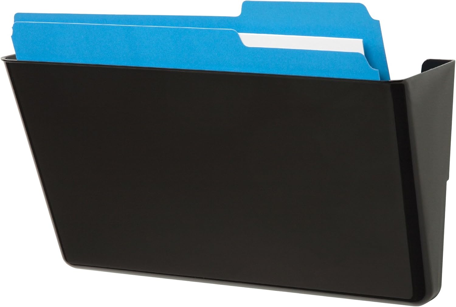 Deflecto Docupocket Stackable Wall Pocket, 13” x 4” x 7", Black : Hanging Wall Files : Office Products