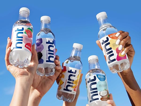 HINT WATER BEST SELLERS PACK, 3 BOTTLES EACH OF: WATERMELON, BLACKBERRY, CHERRY, AND PINEAPPLE, ZERO CALORIES, ZERO SUGAR AND ZERO SWEETENERS, 16 FL OZ (PACK OF 12)