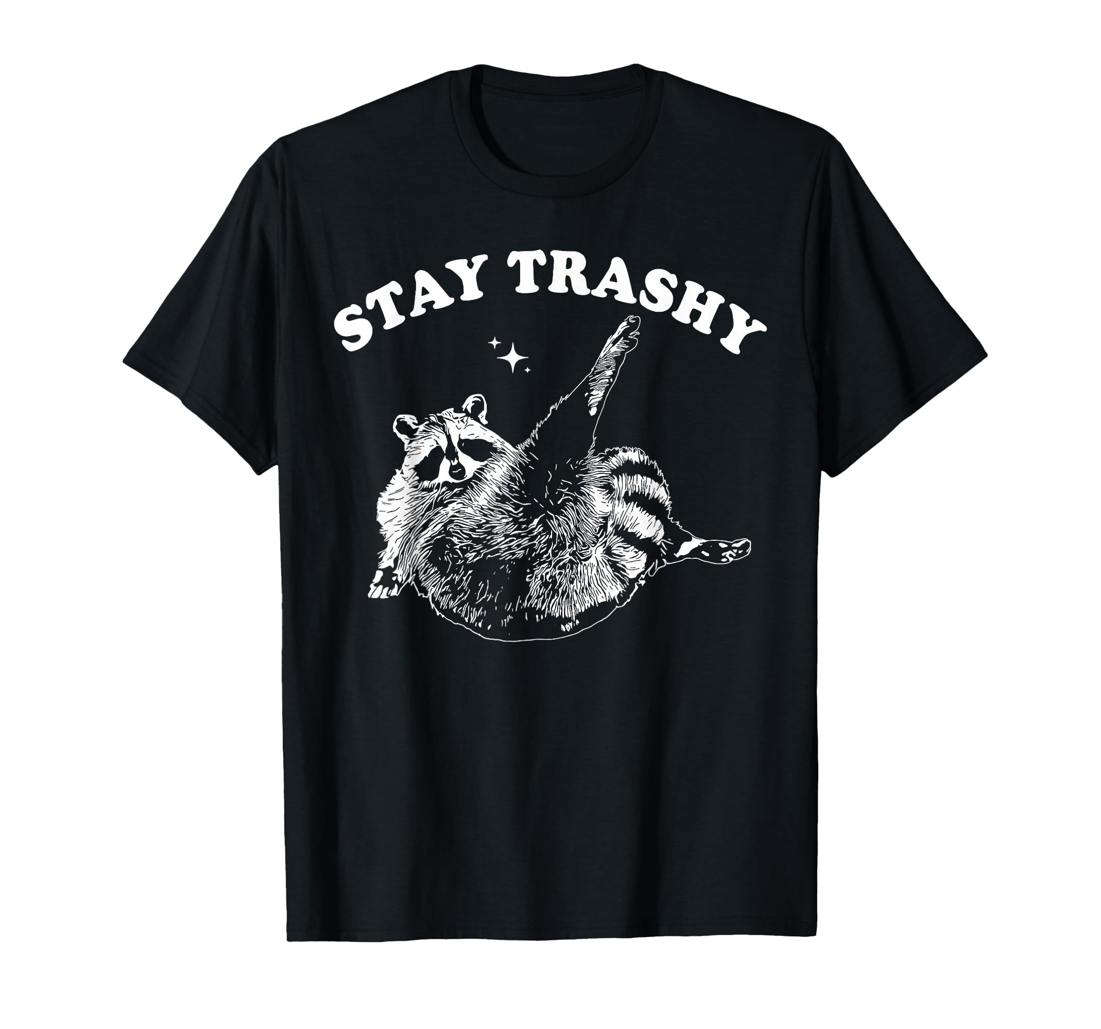 Photo 1 of **GRAY**Stay Trashy Raccoon T-Shirt