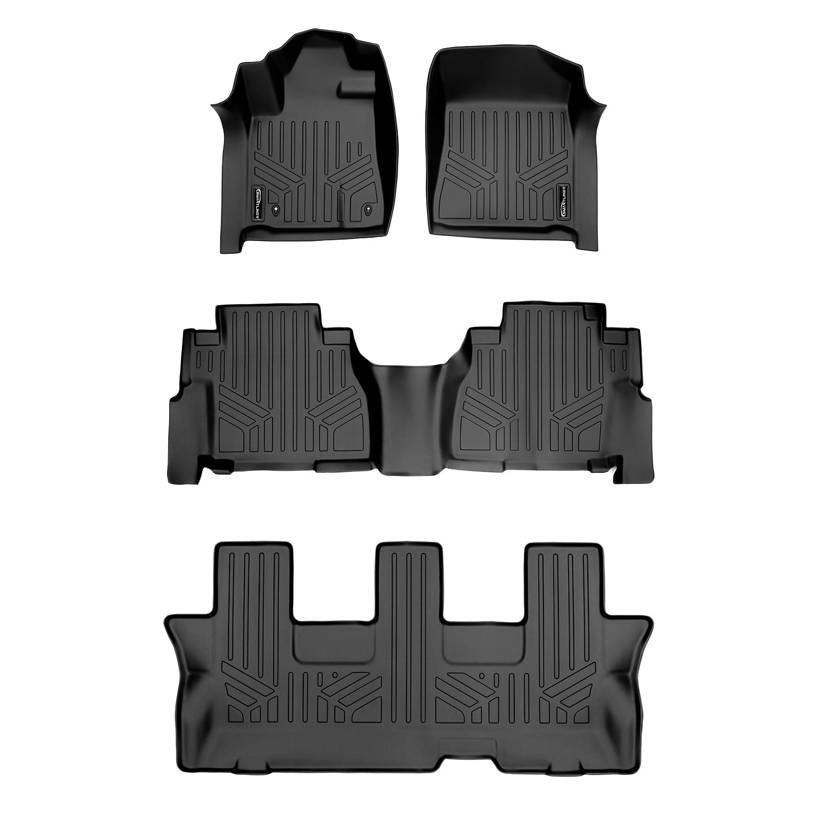Photo 1 of SMARTLINER Custom Fit Floor Mats 3 Row Liner Set for 2008-2011 Toyota Sequoia