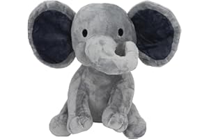 Generic Elephant Plush Toy Soft Safe Comfortable Stuffed Animal for Kids Home Decor, PP Cotton Material (Grey)
