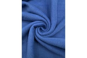 EOVEA - Polar Fleece Fabric by The Yard – Soft Anti-Pill, Warm & Cozy Material for Blankets, Clothing, Crafts, Pet Beds & DIY Sewing – 60” Wide, Solid (Royal Blue, 1/2 Yard)