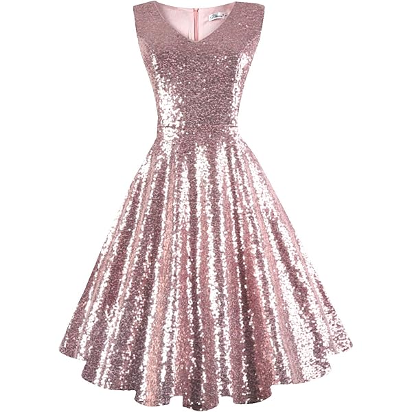 Vestido Elegante Vestido De Noche Con Lentejuelas, Vestido L | Meses Sin Interés