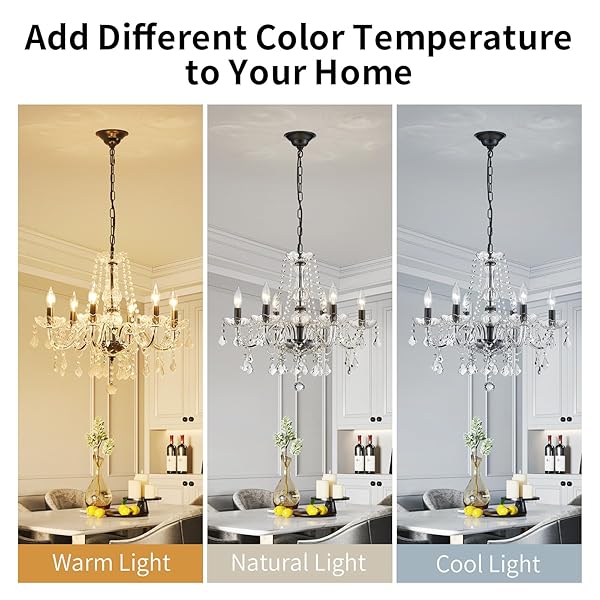 UIIMECES CRYSTAL CHANDELIER LIGHT FIXTURE, MODERN K9 CRYSTAL CHANDELIER FOR DINING ROOM, BLACK CEILING HANGING PENDANT LIGHT FIXTURE FOR LIVING ROOM, ENTRYWAY, BEDROOM, HALLWAY, KITCHEN ISLAND
