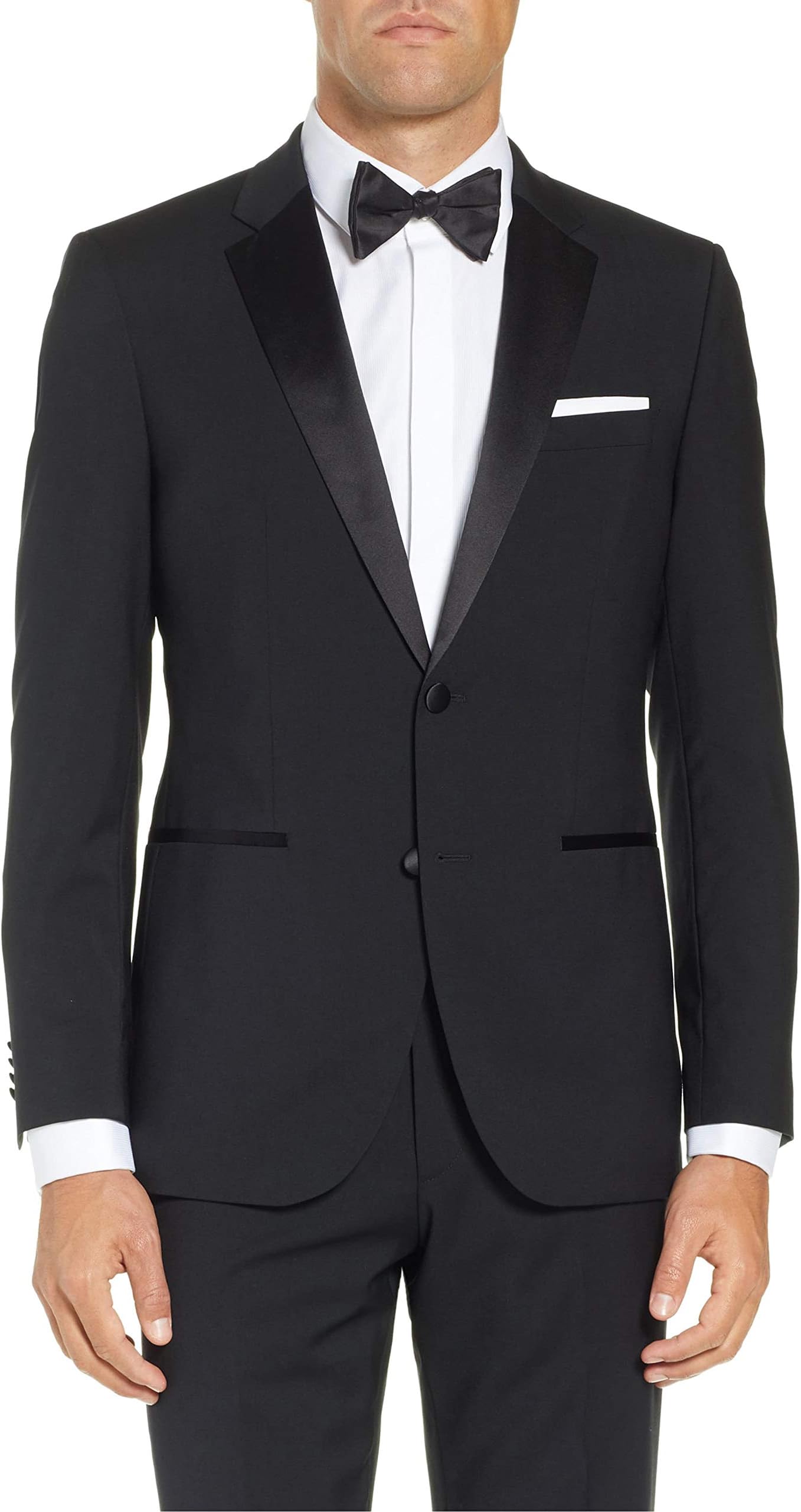 Adam BakerMen's Classic & Slim Fit Two-Piece Formal Tuxedo Suit - Available in Many Sizes & Colors