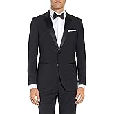 Adam Baker Men's Classic & Slim Fit Two-Piece Formal Tuxedo Suit