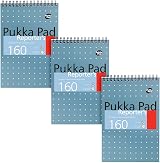Pukka Pad Reporter’s Pad 3 Pack Blue 160 Pages 80GSM Wirebound 14x20.5cm view 1