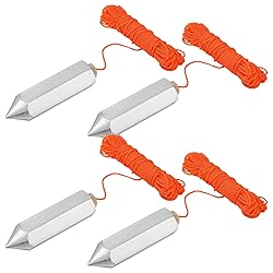 Relaxweex 4 Pcs Hexagon Steel Plumb Bob 790-8, 8