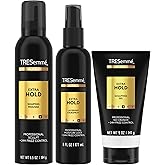 TRESemmé Extra Hold Hair Styling Bundle – Shaping Mousse, Layering Hairspray & Alcohol-Free Sculpting Gel, Professional-Quality Frizz Control