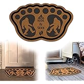 Haigoo Sasquatch Doormat Outdoor Indoor, 30"x18" Funny Sasquatch Rug Non Slip Welcome Mats for Front Door, Sasquatch Gift for Men Women, Durable Door Mats for Outdoor Entrance Home Entry Mat