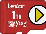 Lexar PLAY 1TB Micro SD Card microSDXC UHS-I 160MBs R/100MBs W U3 V30 A2