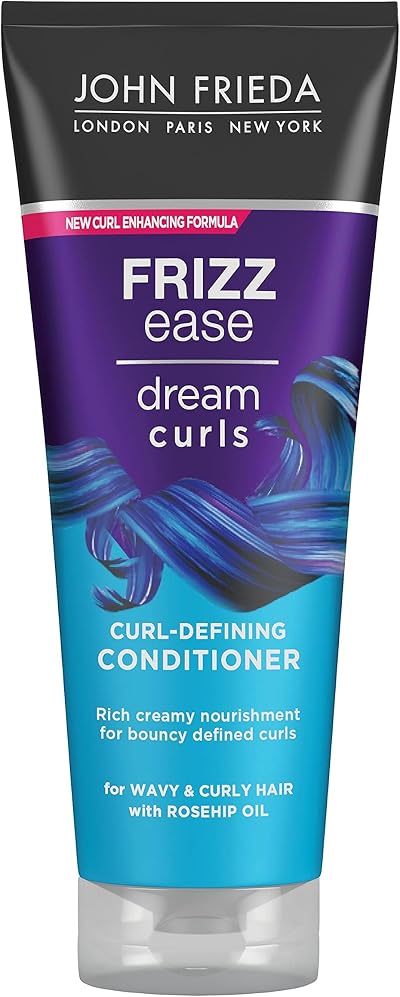 John Frieda Dream Curls Conditioner 250ml Anti-Frizz Curly Wavy Hair