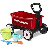 Radio Flyer My 1st Wagon with Beach and Garden Tools, 2-in-1 Wagon, Ages 1-4 , Red