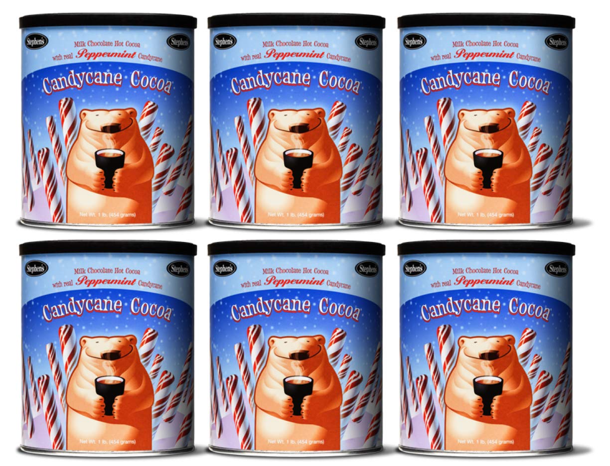 Stephens Gourmet Stephens Candy Cane Cocoa, 1 LB (Pack of