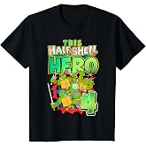 Kids Teenage Mutant Ninja Turtles This Half Shell Hero is 4 T-Shirt