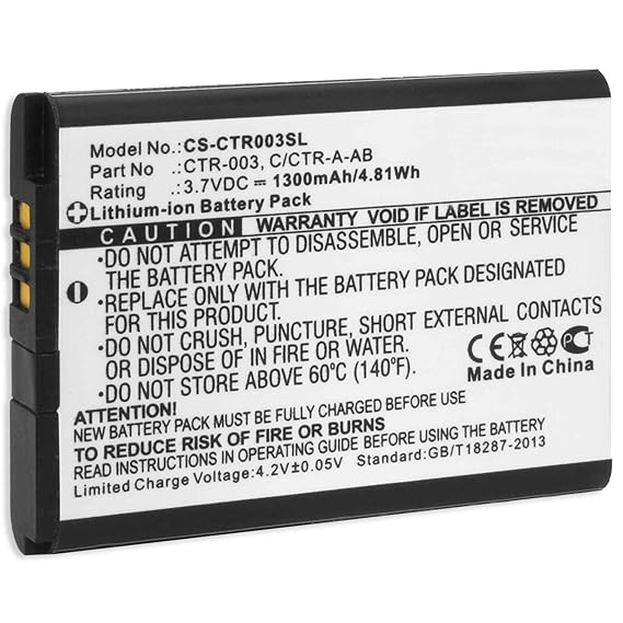 Ersatz-Akku für Nintendo 3DS | Nintendo 2DS, new 2DS XL, N2DS XL | Nintendo Wii U Pro Controller (ersetzt Original-Akkus Nint