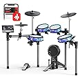 Donner BackBeat Electric Drum Set with High-Tech 7-inch Touchscreen, 1126 Sounds, Customize Drum Pad Colors, Internal Rack Wiring, and Gaming APP for Ultimate Fun