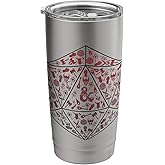 Dungeons & Dragons D20 Decorated Symbol Stainless Steel Insulated Tumbler