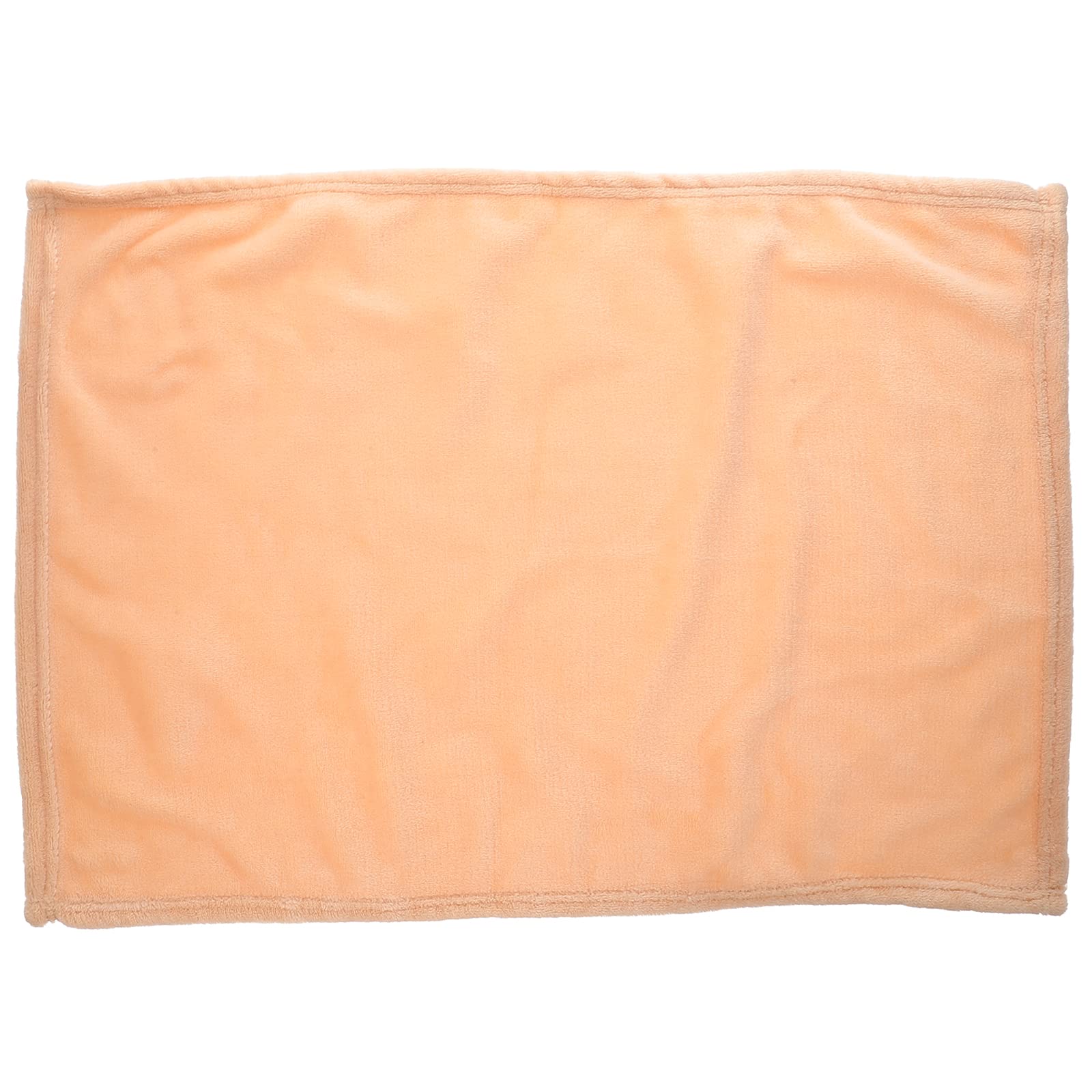 Healifty Flannel Fleece Pet Blanket, 25" x 17" Cozy Towel Pet Blanket for Dogs or Cats(Beige)