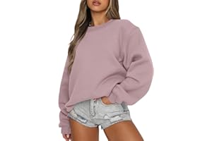 EFAN Womens Oversized Sweatshirts Crewneck y2k Hoodies Fall Fashion Outfits Teen Girls Cute Sweater 2025 Winter Clothes
