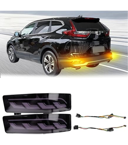 Red LED Rer Bumper Reflectors Fog Brke Til Lights Kuwit