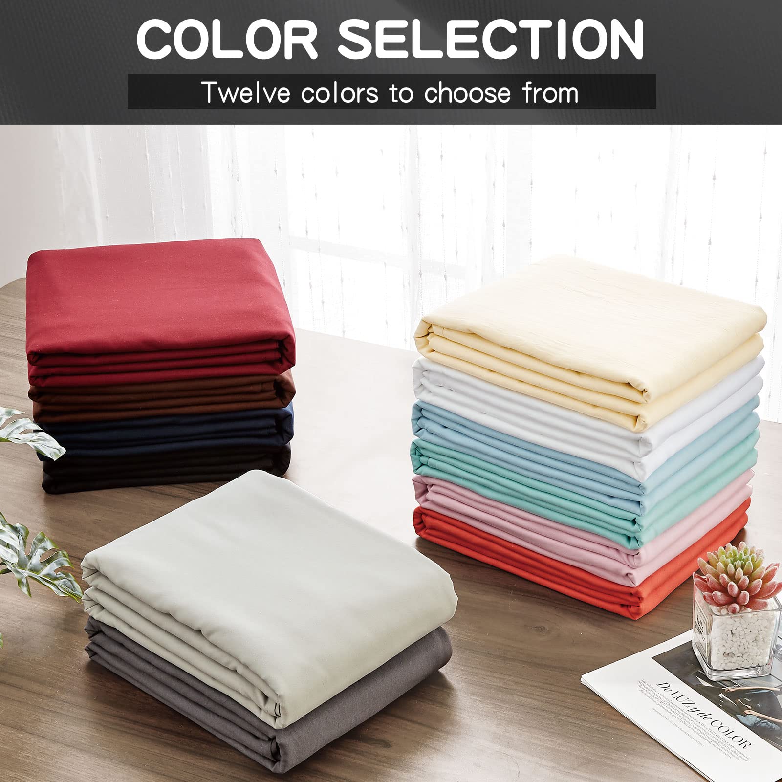 FreshCulture Queen Flat Sheet - Hotel Quality Queen