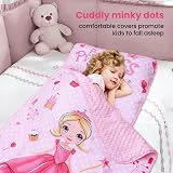 Decalsweet Princess Nap Mat for Kids - Blanket, Pillow & Mat All-in-One view 4