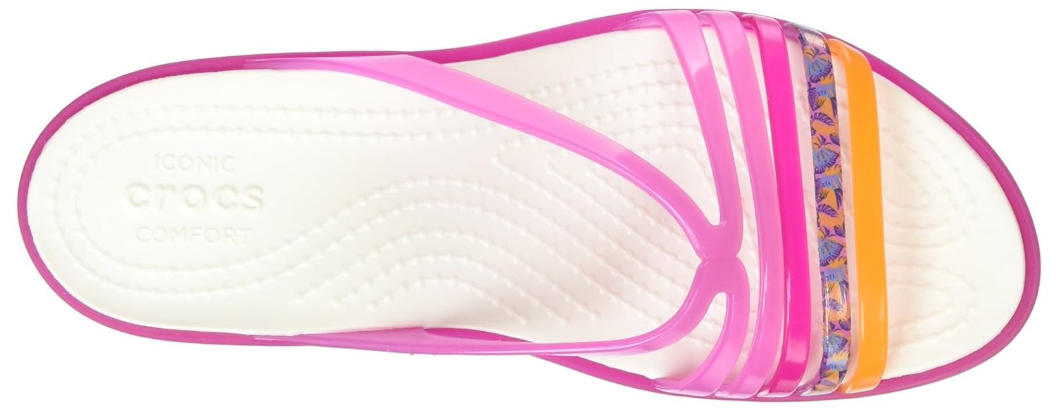 crocs isabella mini women wedge in pink