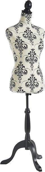 Beautify BTFY Mannequin Female Dressmaker Dummy UK Size 8/10 Damask view 7
