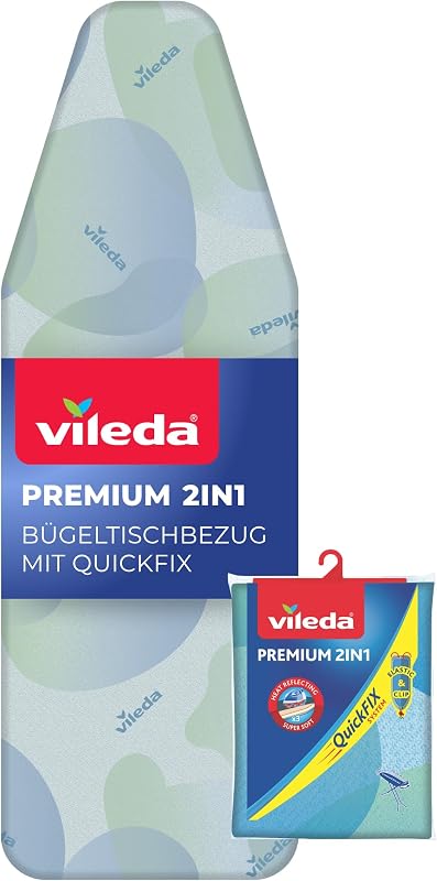 Premium 2in1 Bügelbrettbezug für Dampfbügelstation, Silber-grau
