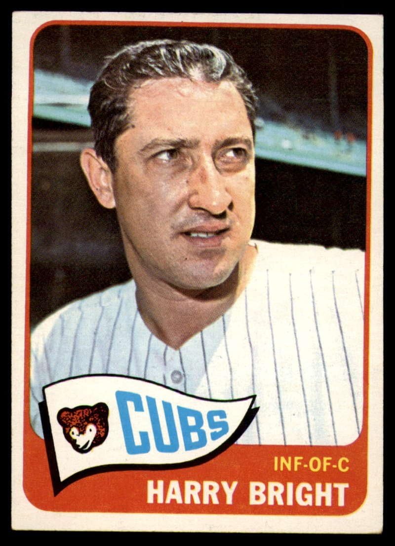 Baseball MLB 1965 Topps 584 Harry Bright EX Excellent Cubs