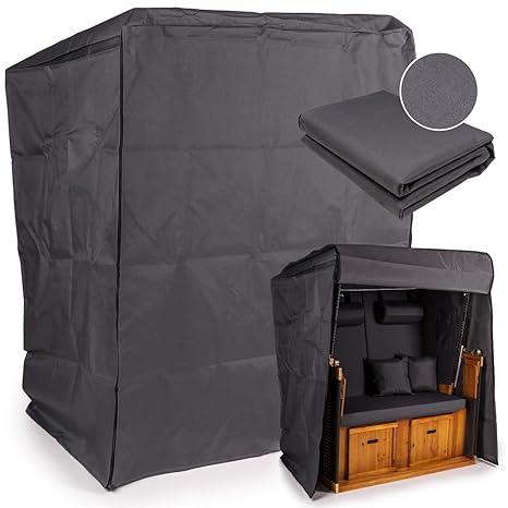 Schutzhülle für Strandkorb Abdeckhaube Regenabdeckung Abdeckplane Regenschutz 120 cm