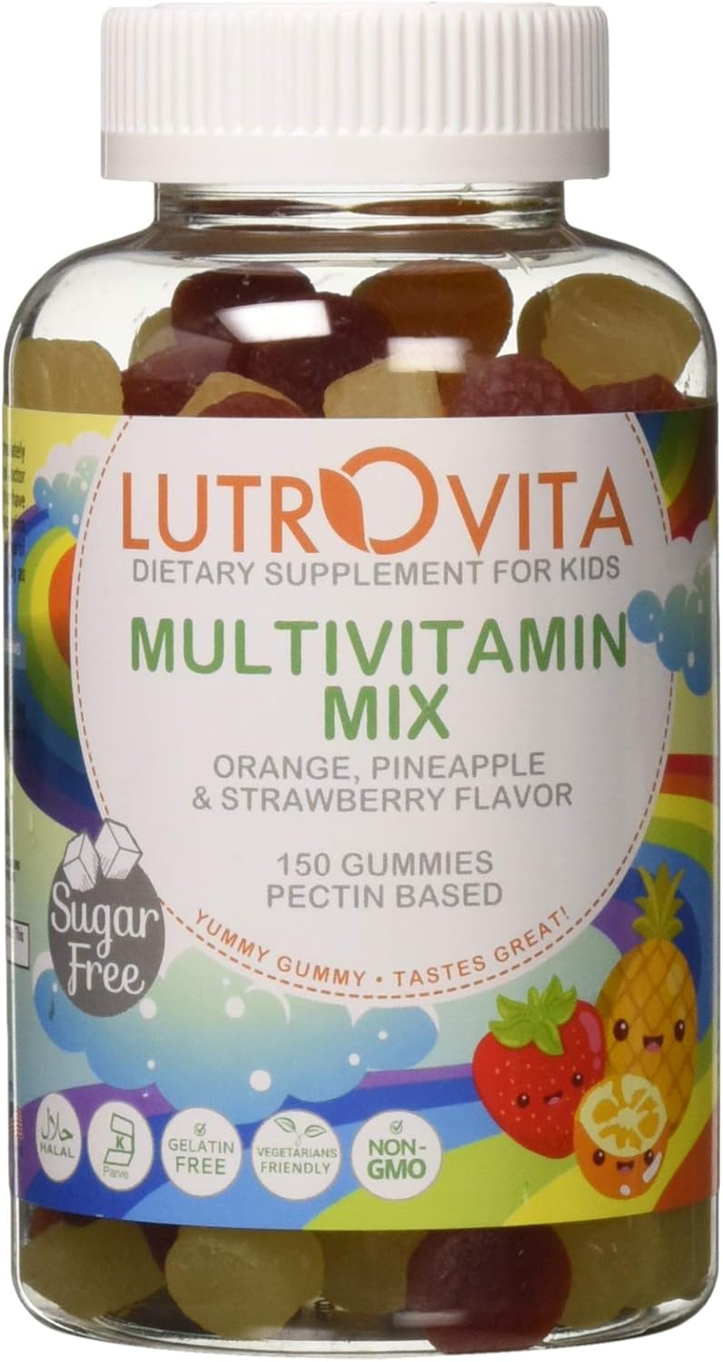 Lutrovita Children Sugar Free Multi Vitamin Mix, 150 Count