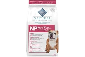 Blue Buffalo Natural Veterinary Diet NP Novel Protein Dry Dog Food, Food Sensitivity Formula, Veterinarian Prescription Required, Alligator, 6-lb. Bag